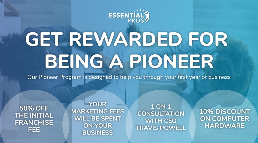essential pros franchise pioneer program graphic